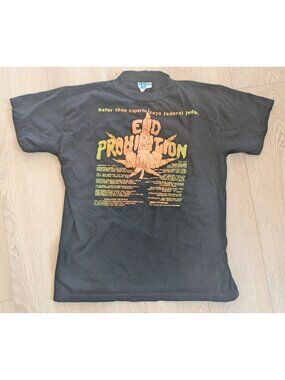 Vintage 1990s Cannabis Action Network Hemp Single Stitch T-Shirt Grateful Dead L